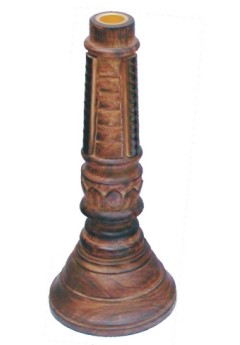 Wooden Candle and Incense Stand